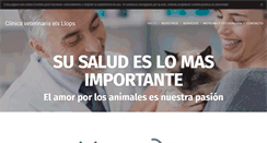 Desktop Screenshot of clinicaveterinariaelsllops.com